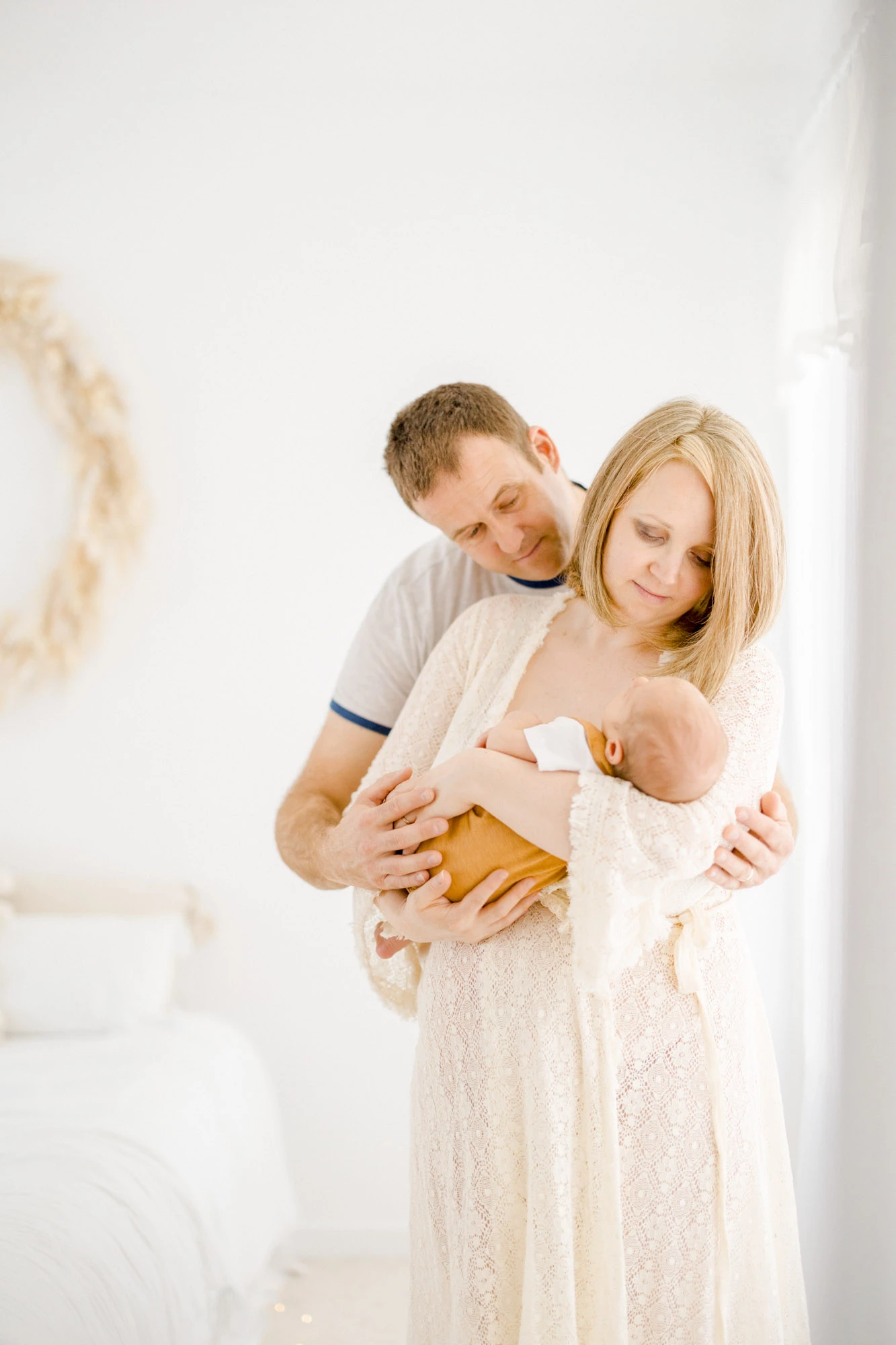 bonheur amour robe câlin enfant